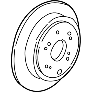 Honda 42510-S0X-A00 Disk, Rear Brake