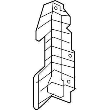 Hyundai 29136-F2550 Air Guard, Left