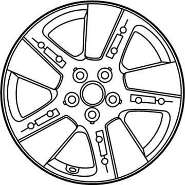 Kia 52910K0300 Wheel Assembly-Aluminium