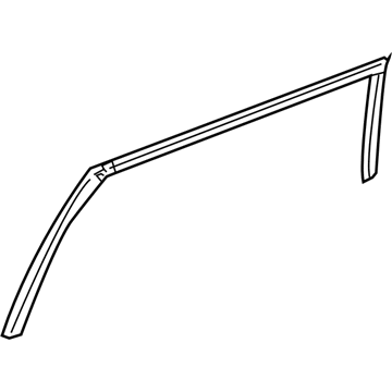 Mopar 4894358AJ WEATHERSTRIP-Rear Door Header