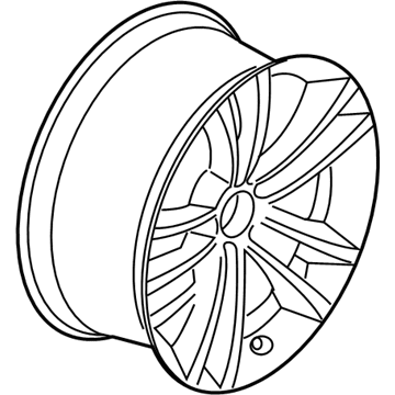 BMW 36-10-6-854-680 Disc Wheel, Light Alloy, Bright-Turned