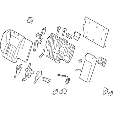 Infiniti 88600-3WV0A Back Assy-Rear Seat, RH