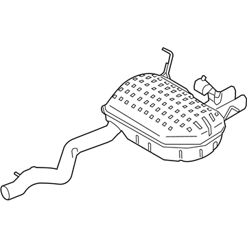 BMW 18-30-7-646-431 Rear Exhaust Flap Muffler