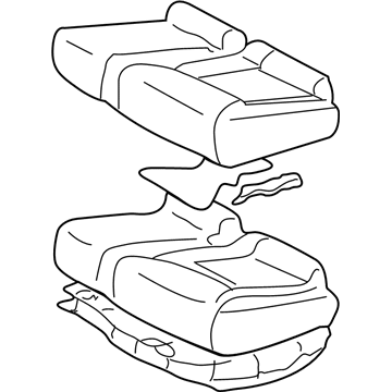 Lexus 71470-50160-B0 Cushion Assembly, Rear Seat