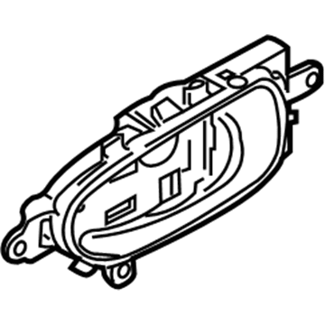 Nissan 80670-1AN0A Door Inside Handle Assembly, Passenger Side