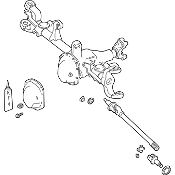 Mopar 4864910AB Axle-Service Front