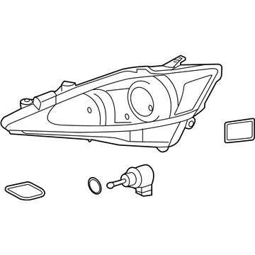 Lexus 81145-53541 Headlamp Unit With Gas, Right