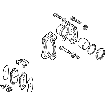 Kia 58110B2300 Brake Assembly-Front , Lh