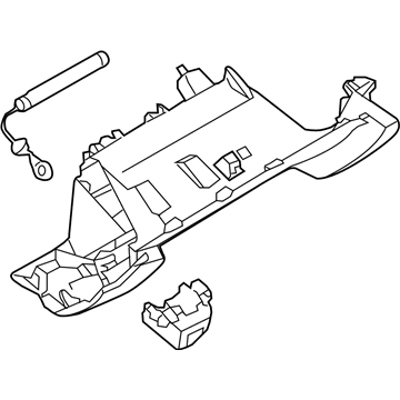 Nissan 68108-6GA0A Cover Assy-Instrument Lower, Assist