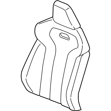 BMW 52-10-8-075-381 LEATHER COVER SPORT BACKREST