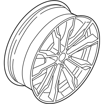 BMW 36-11-8-059-718 DISK WHEEL, LIGHT ALLOY, IN