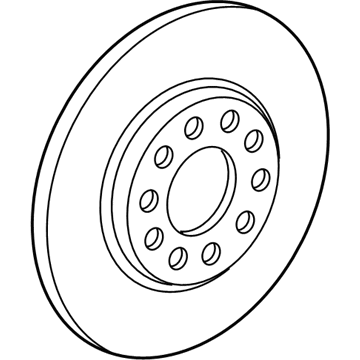 Mopar 68335207AA Rear Brake Rotor