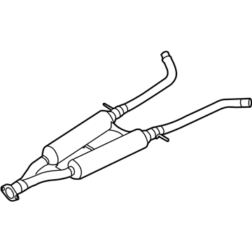 Infiniti 20300-1MZ0B Exhaust Sub Muffler Assembly