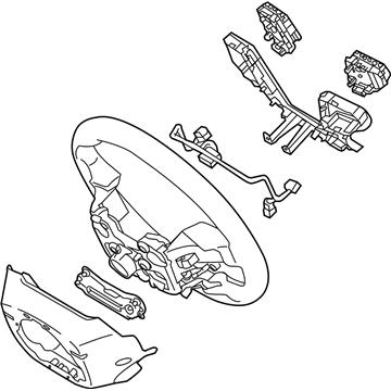 Hyundai 56110-E6060-TRY Steering Wheel Assembly