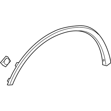 GM 22860166 Wheel Opening Molding