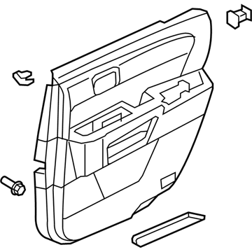 Honda 83701-SZA-A21ZA Lining Assy., R. RR. Door *B167L* (BALTIC BLUE)