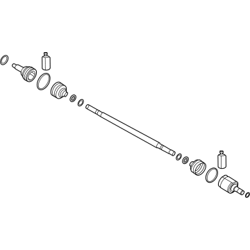 Kia 49501Q4000 Shaft Assembly-Drive, RH