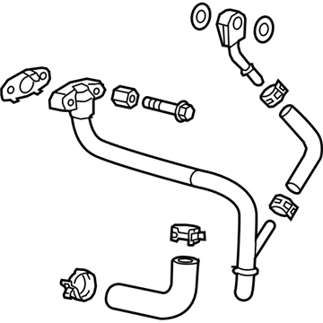 GM 12615958 Water Feed Tube