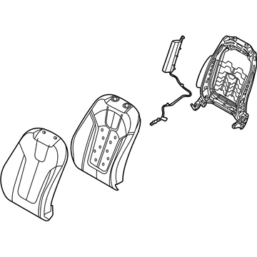 Hyundai 88400-K9620-SJA Back Assembly-FR Seat, RH