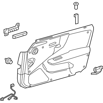 Lexus 67620-50M00-26 Panel Assembly, Front Door