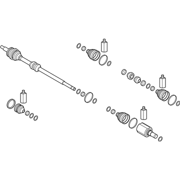 Kia 49501M7300 Shaft Assembly-Drive, RH