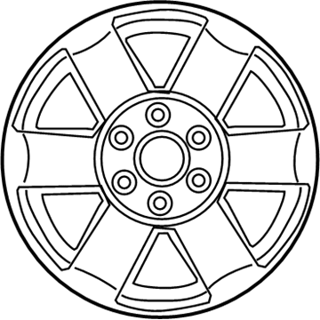 Nissan 40300-7S501 Aluminum Wheel (6 Spoke)
