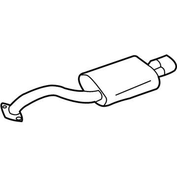 Nissan 20100-3Y380 Exhaust, Main Muffler Assembly