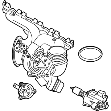 BMW 11-65-9-845-817 TURBOCHARGER WITH EXHAUST MA:116030