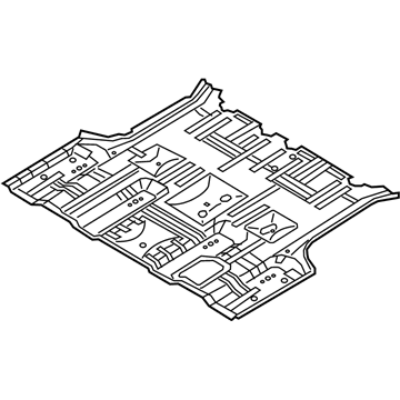 Kia 65512A9700 Panel Assembly-Rear Floor