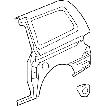 Honda 04646-SHJ-C10ZZ Panel Set L, RR (Dot