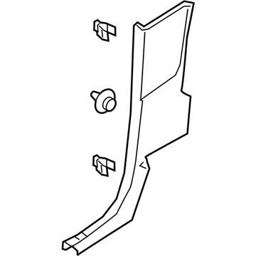 Ford KB3Z-2652019-AB Lower Pillar Trim