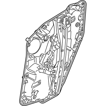 BMW 51-35-7-498-154 Rear Right Window Regulator