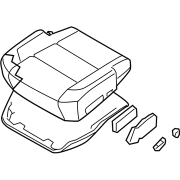 Nissan 87350-9GD1A Cushion Assy-Front Seat