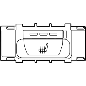 BMW 61-31-6-828-058 SEAT HEATING SWITCH, REAR RI