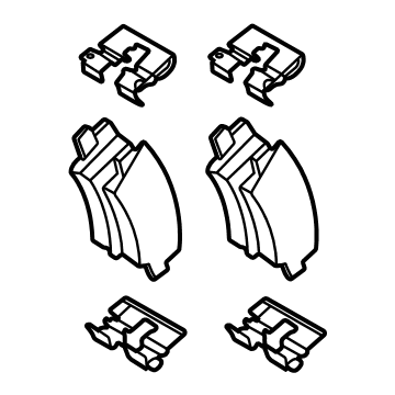 Kia 58302L1A00 Pad Kit-Rear Disc Br