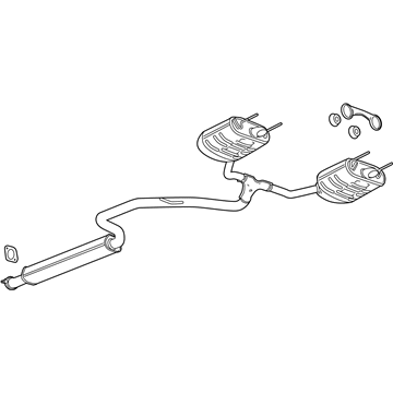 GM 23416464 Muffler & Pipe