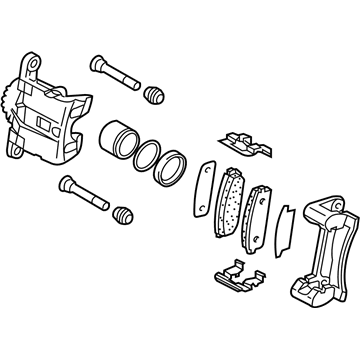 Kia 582103E200 Rear Disc Brake Assembly, Left