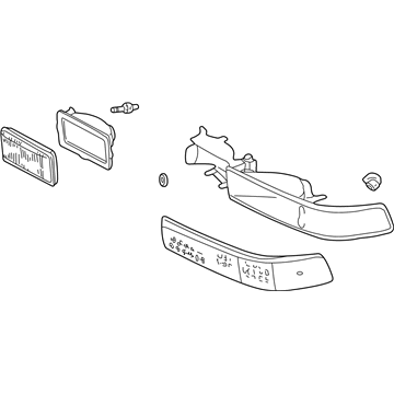 GM 15098271 Lamp Asm-Front Parking & Turn Signal & Fog