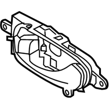 Nissan 80671-1AN9A Interior Door Handle Assembly, Left