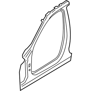 BMW 41-00-7-334-015 Column A Exterior, Left