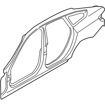 BMW 41-00-7-334-011 Side Frame, Exterior, Left