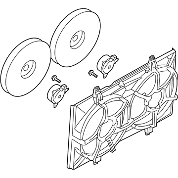 Nissan 21481-5Z00A Motor Assy-Fan & Shroud