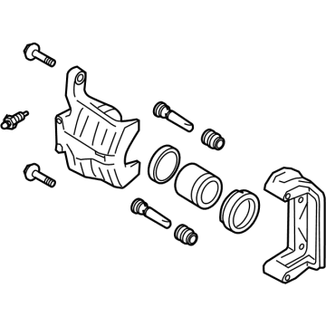 Nissan 44011-6LA0B Caliper Assy-Rear LH, W/O Pad & Shim