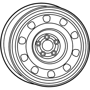 Mopar 4726199AB Steel Wheel