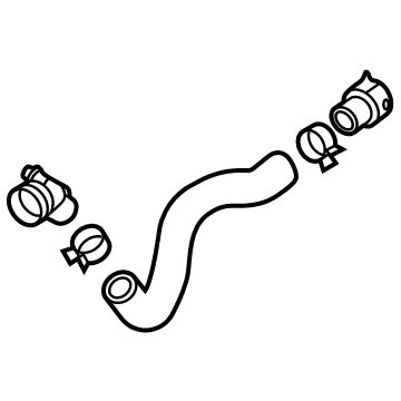 Kia 25414L1250 Hose Assembly-Radiator, U