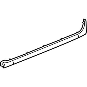 GM 15907764 Weatherstrip Asm-Rear Side Door Lower Auxiliary