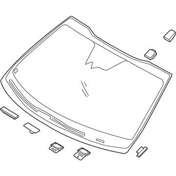 Kia 86111A8130 Windshield Glass