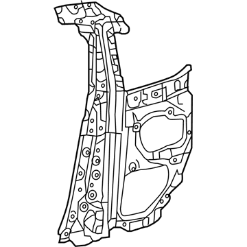 Lexus 61308-24900 Pillar Sub-Assembly, Center Body