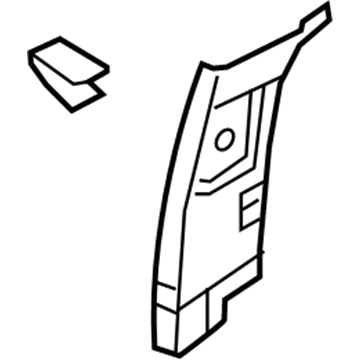 Nissan 76913-3LM0C Garnish-Center Pillar, Upper RH