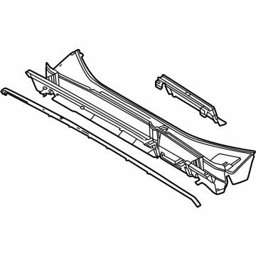 Lexus 55708-78070 LOUVER SUB-ASSY, COW